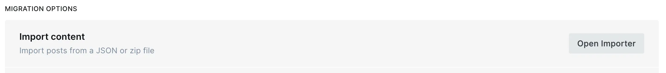 Ghost Labs import interface used to upload the malicious archive