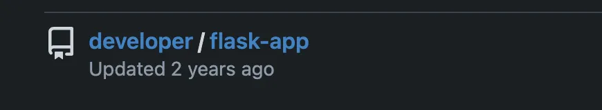 Public Gitea repository exposing the Flask application source code